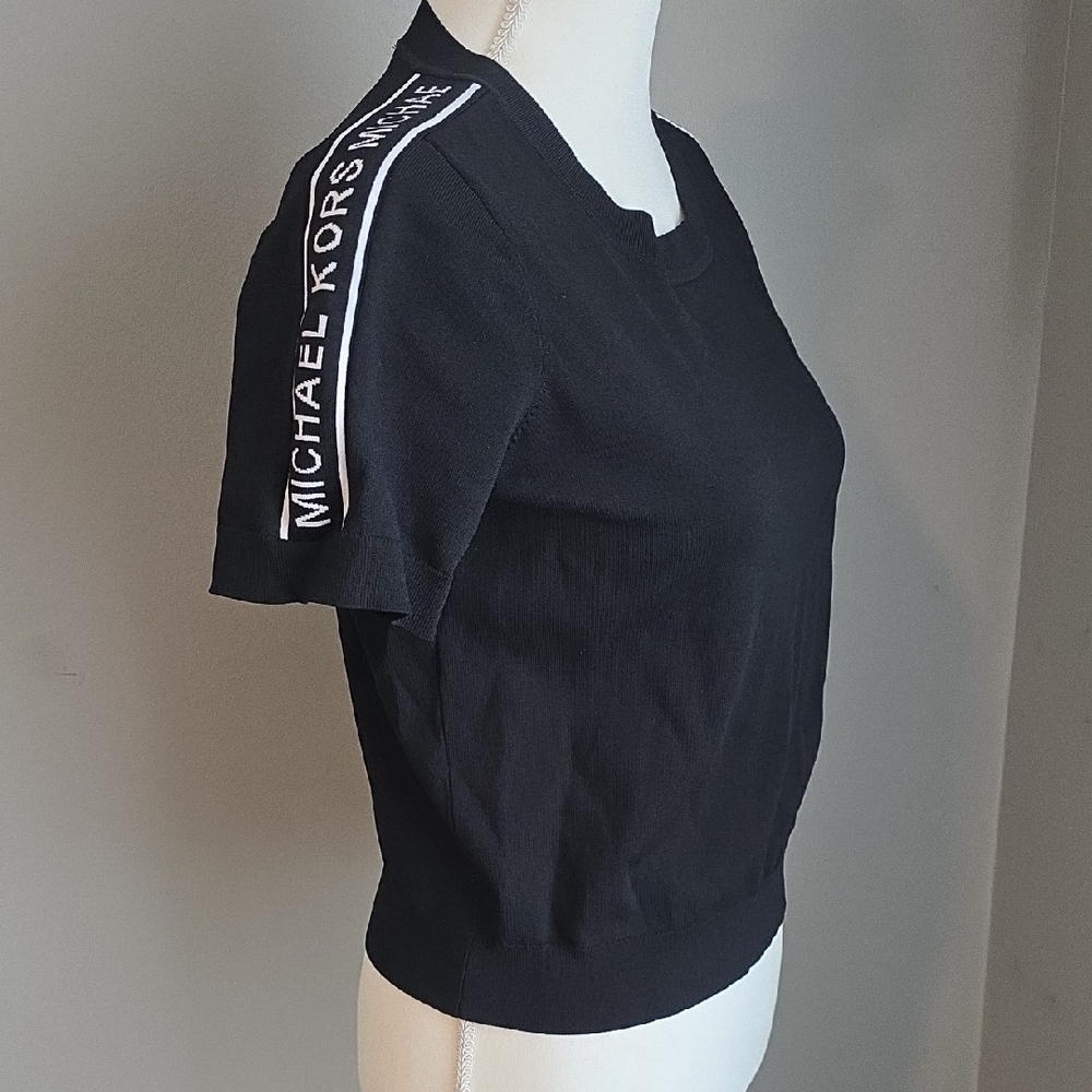 Michael Kors Black Short Sleeve Tee Size Small